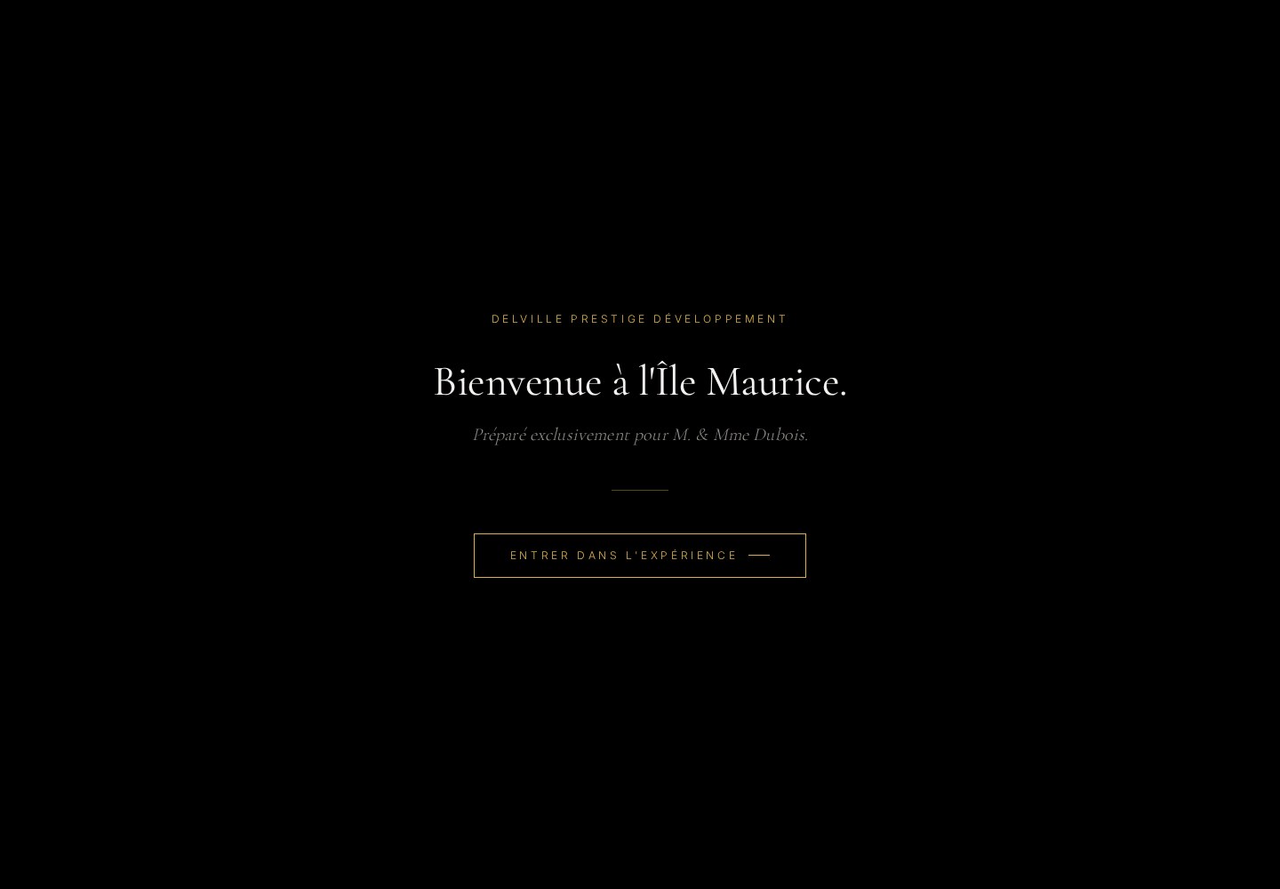 Aperçu du mini-site privé Villa Azur